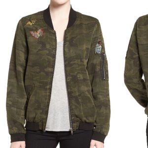 Sanctuary Camo Bomber Jacket
