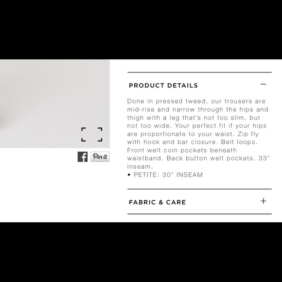Ann Taylor Loft tweed Marisa pants - Picture 5 of 5