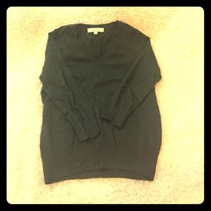 3/4 sleeve army green sweater
