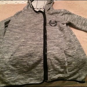 Pink coat side zip size small