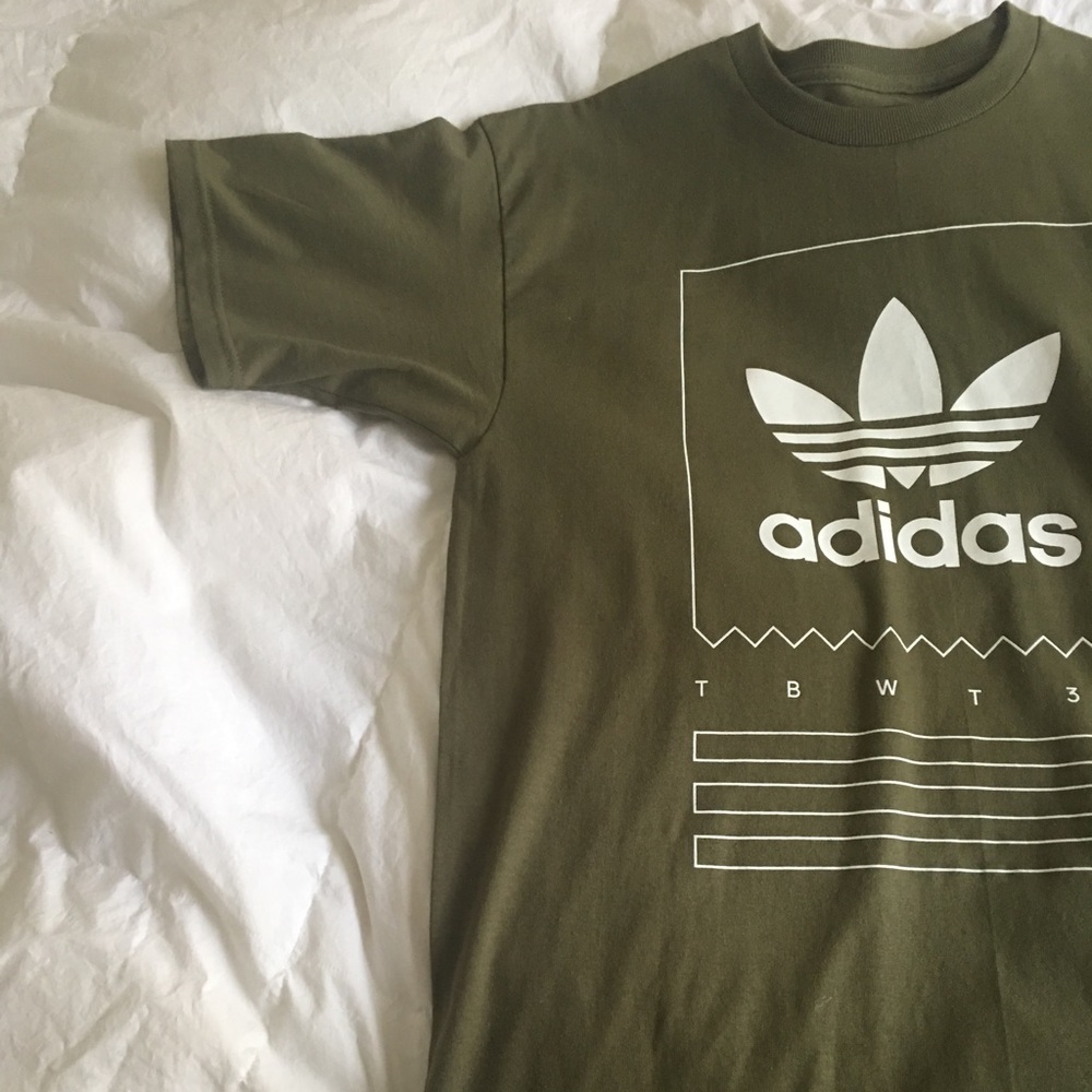 NWOT Adidas Tee {hunter green}