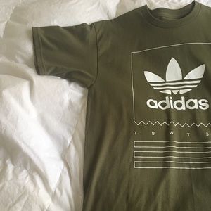 NWOT Adidas Tee {hunter green}
