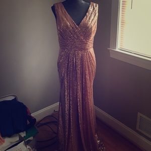 Rose Gold Sequinned Gown