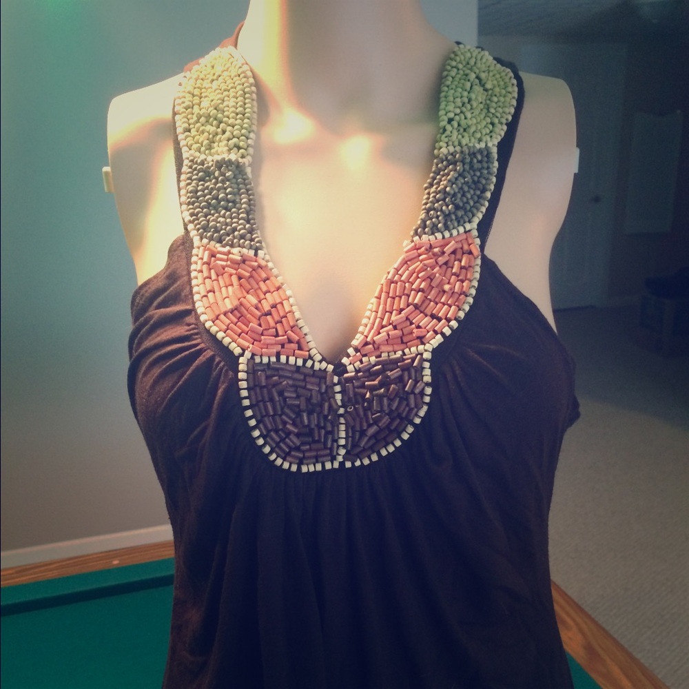 Dots Beaded Top-L