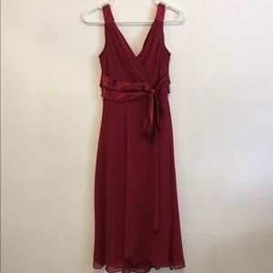 Evan-Picone Cranberry Dress