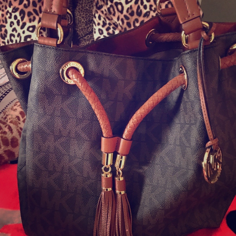 Michael kors gathered tote