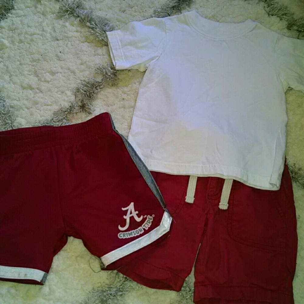 Toddler boy white tee