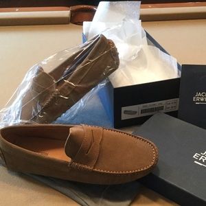 AUTHENTIC JACK ERWIN SUEDE LOAFERS. BRAND NEW!!