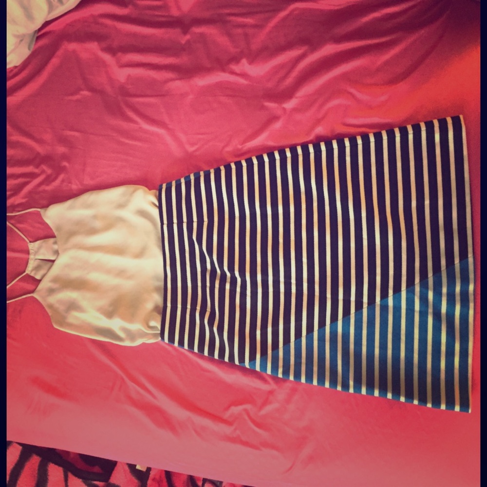 J crew skirt high waisted flair bottom