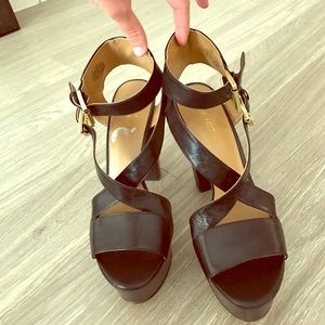 Nine West Women's Black Platform Heels