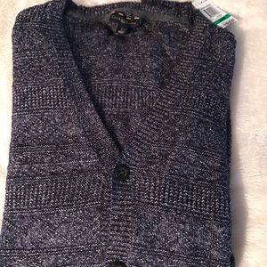 NWT Men's Club Room button down sweater - L