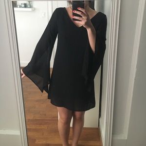 Black Long Sleeved Cocktail Dress