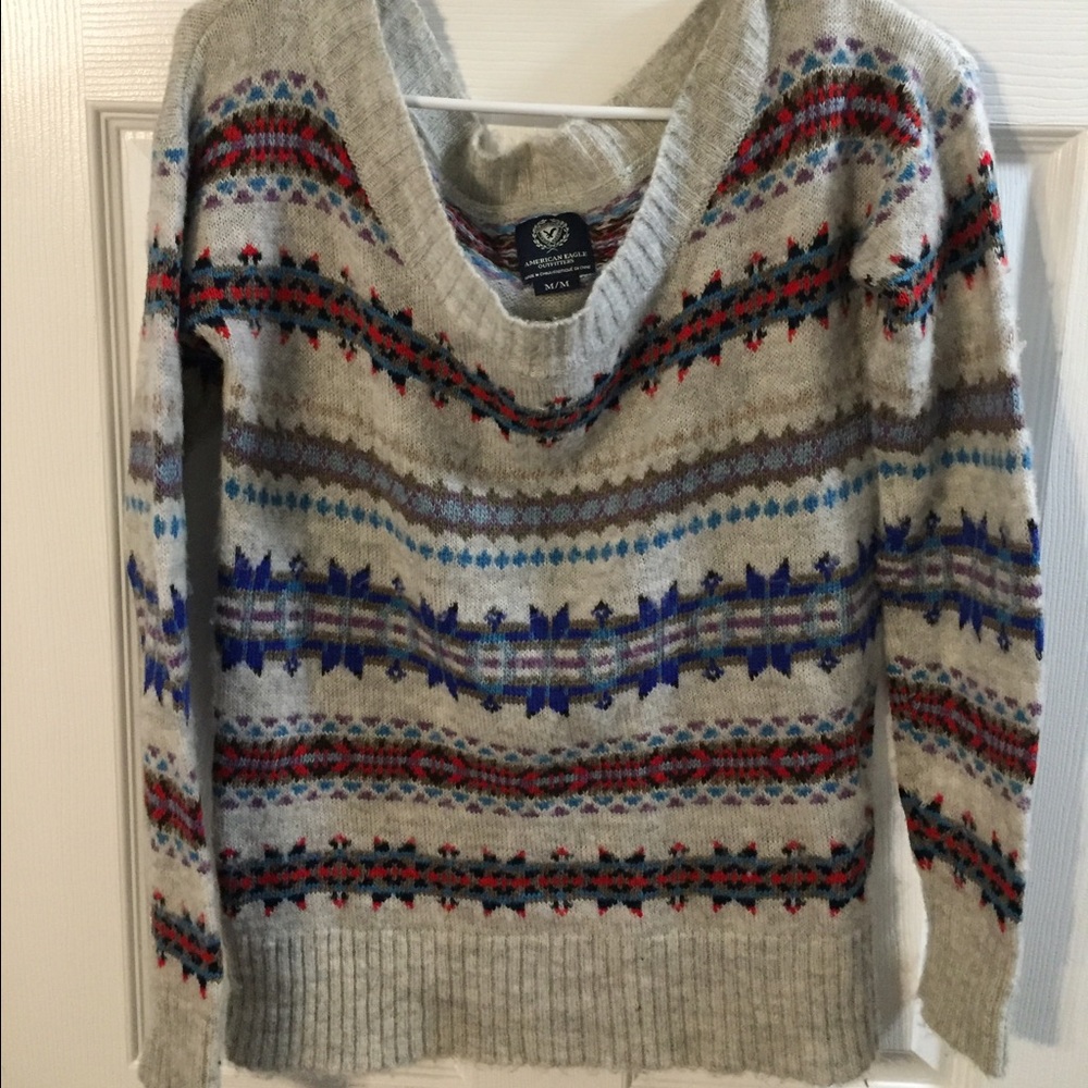 Off-the-shoulder sweater