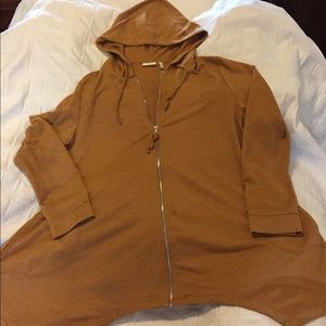 LOGO Zip handkerchief jacket