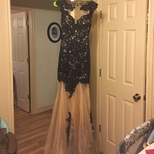 Beautiful prom dress with open back