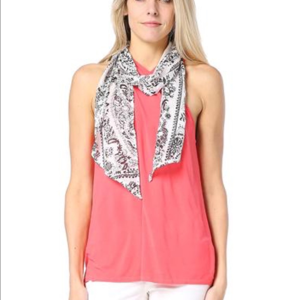 Michael Stars Porcelain Skinny Scarf - Picture 4 of 5
