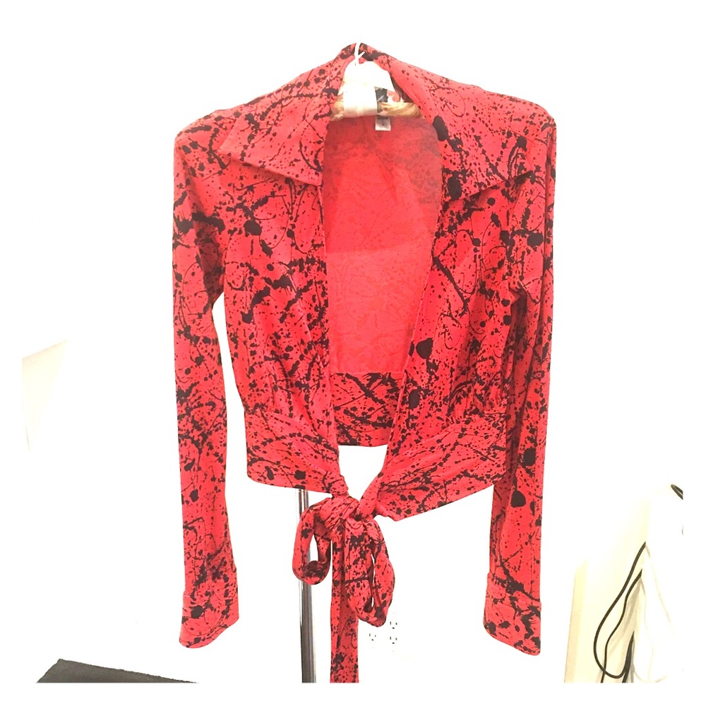 Diane von Furstenberg wrap blouse