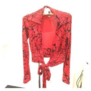 Diane von Furstenberg wrap blouse