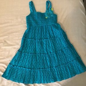 Sweetheart Rose blue girls dress