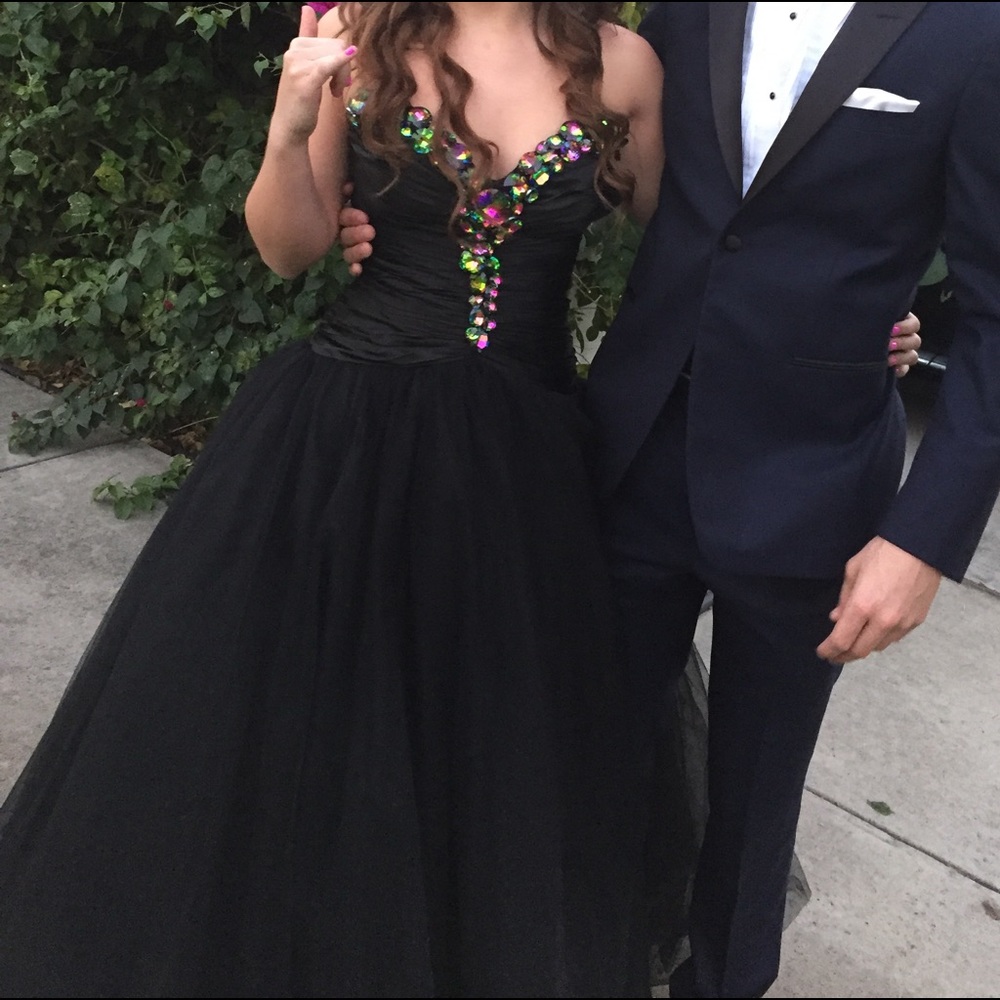 Sherri hill black gem dress!