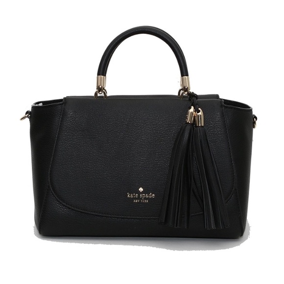 Kate Spade Long Acre Court Black Pebble Handbag!