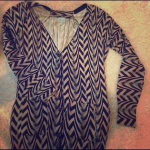 Tracy Reese long multi color sweater.