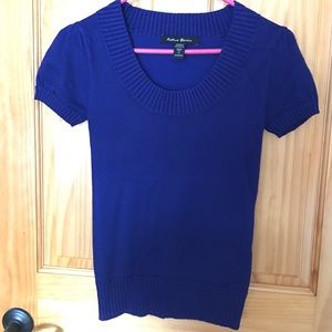 Royal Blue short sleeve sweater