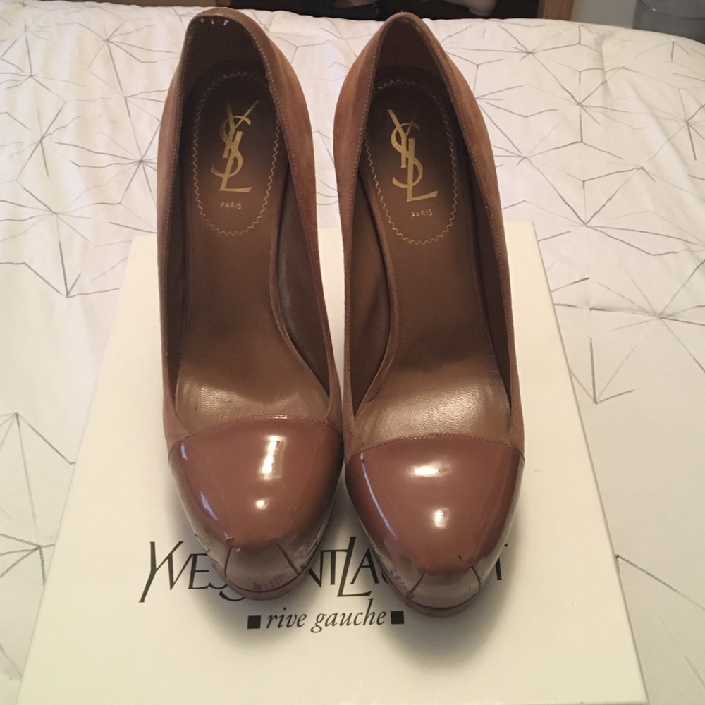 ✨SOLD✨ YSL brown heels size 38 (8)