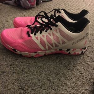 Breast Cancer Awareness Reebok Crossfit sneakers