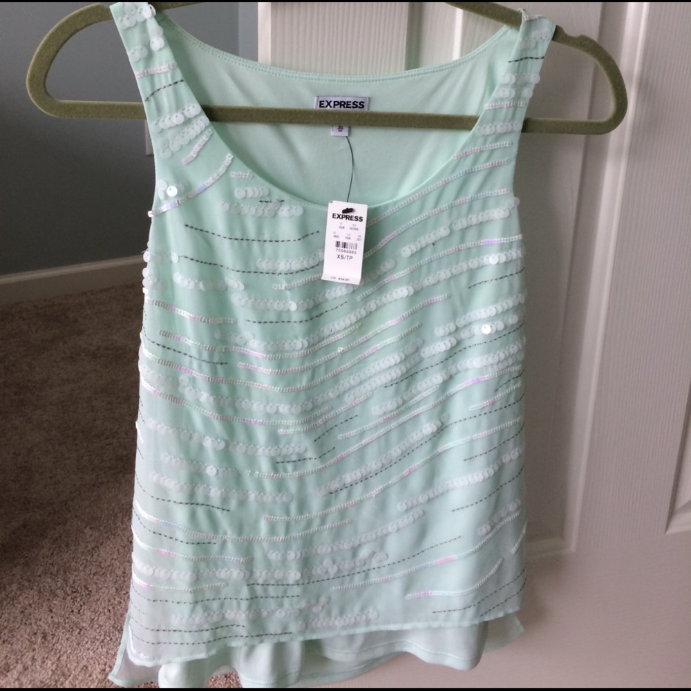 Aqua/mint green tank