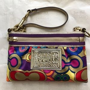 Poppy Coach Wristlet - new