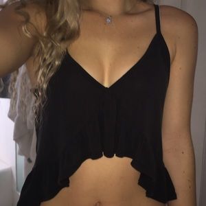 Low rise cropped top