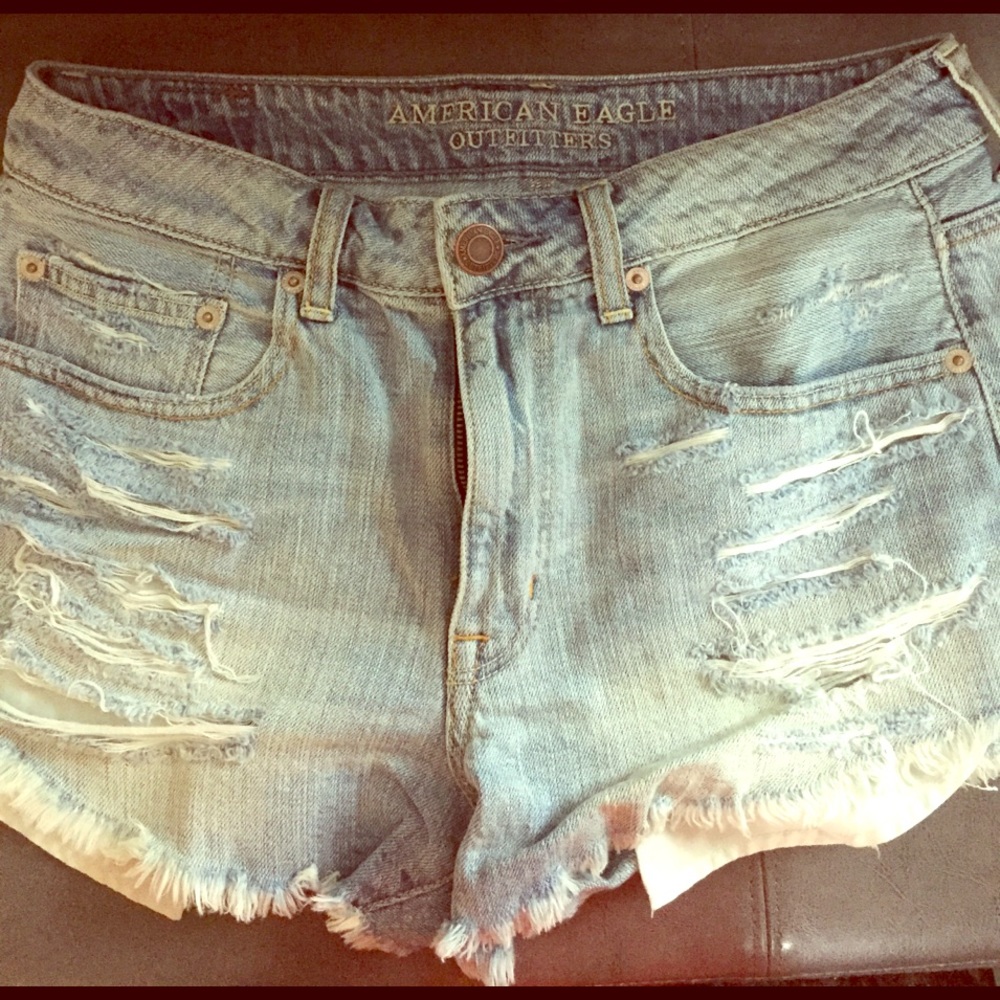 American Eagle Hi-Rise Festival jean shorts sz6