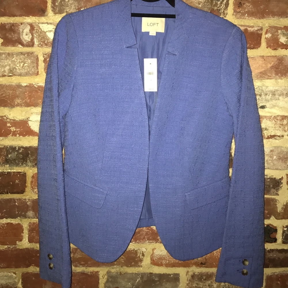 Textured Open Jacket (sapphire ice color)