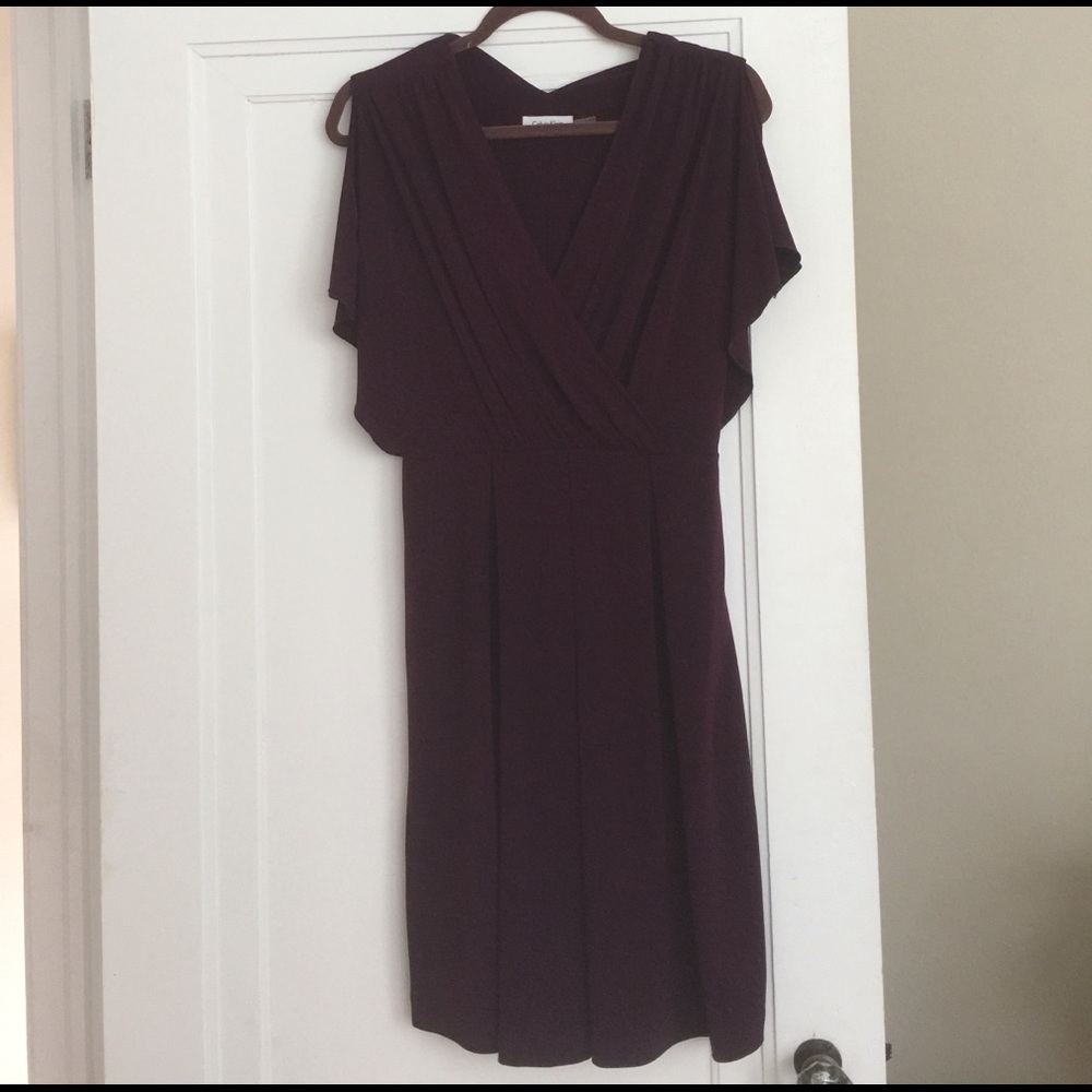 Deep purple Calvin Klein dress