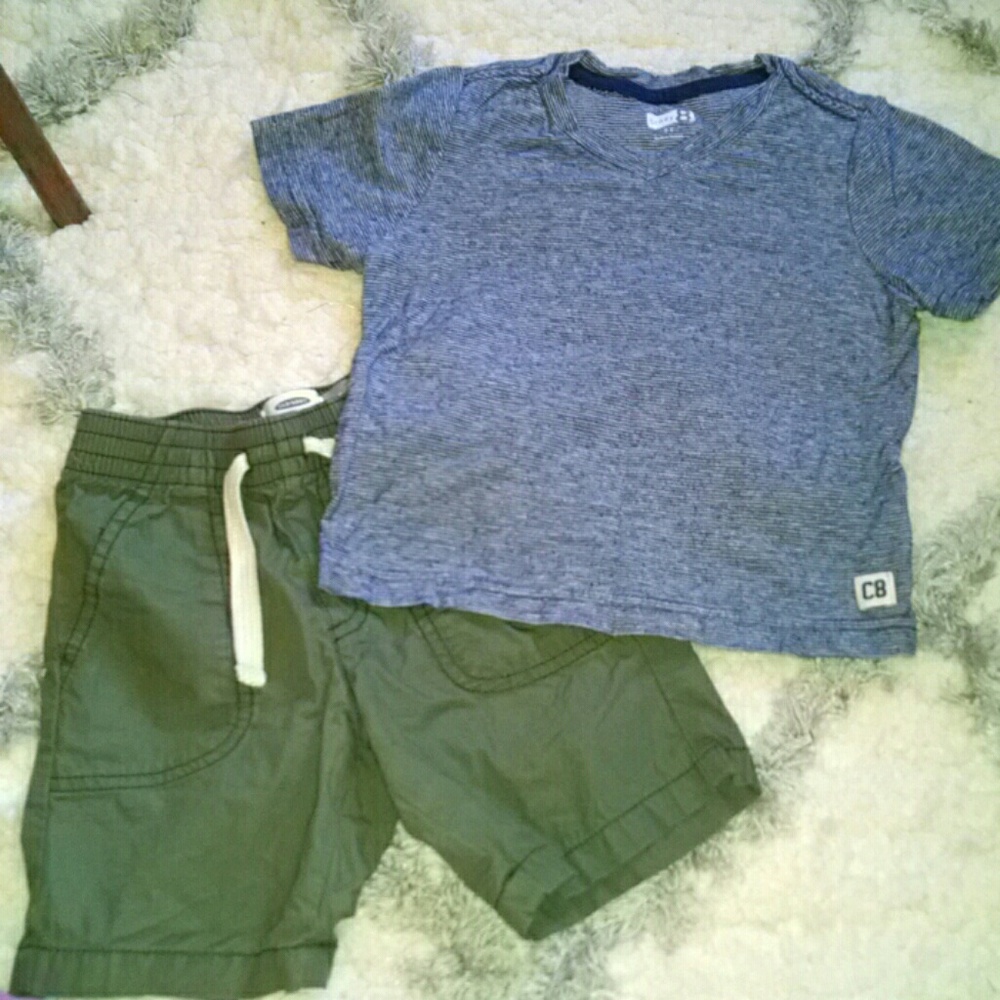 Crazy 8 navy Henley tee