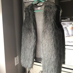 Faux fur vest