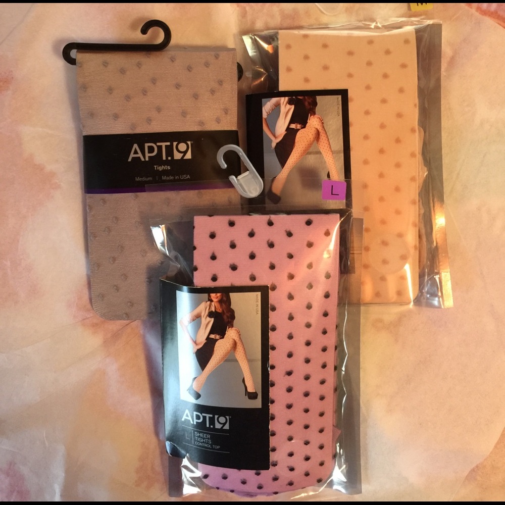 Sheer control top tights