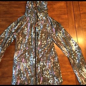 Lululemon rain jacket printed