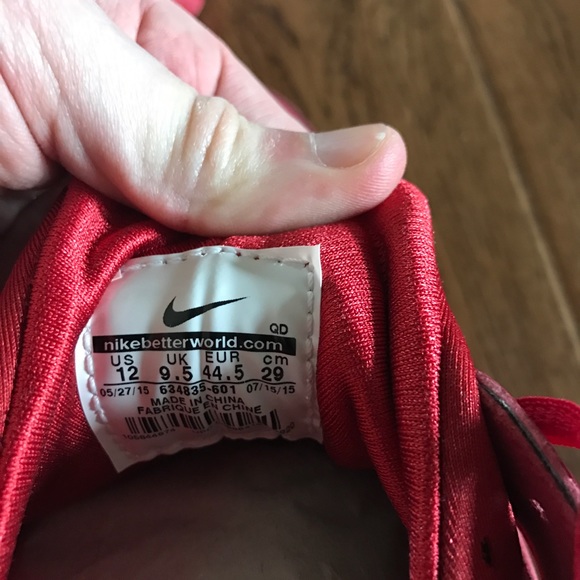 Women's October Red Huaraches! Size 12 - Picture 5 of 7