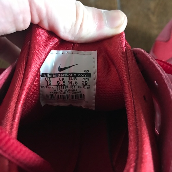 Women's October Red Huaraches! Size 12 - Picture 6 of 7