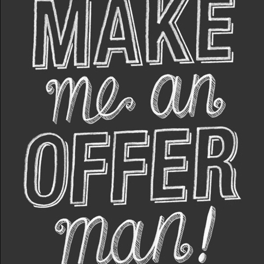 Accepting offers! Happy to negotiate 🙂