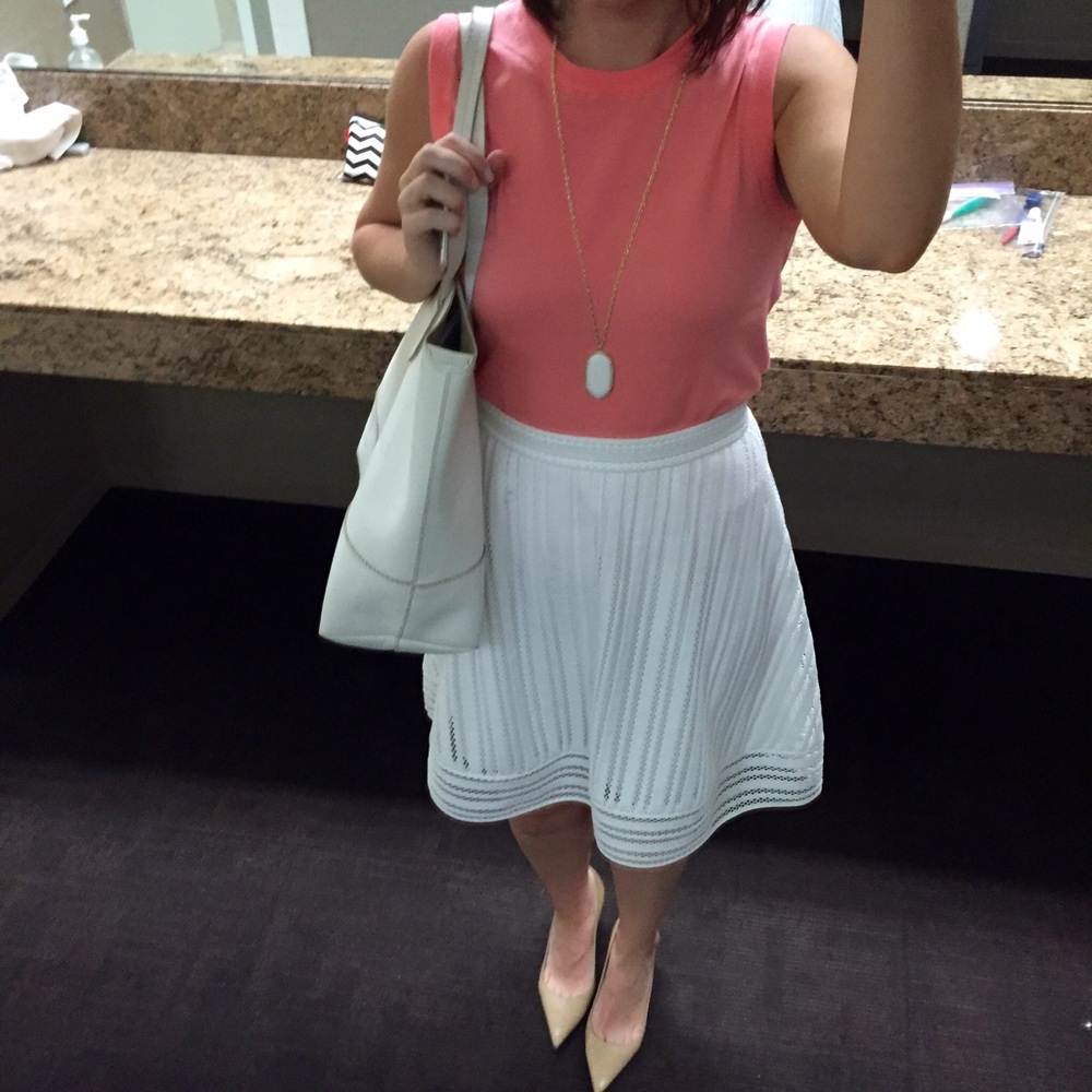 Jcrew white skirt size 2