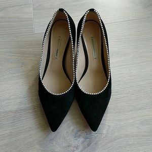 Nicholas Kirkwood Black Embellished Briona Pumps