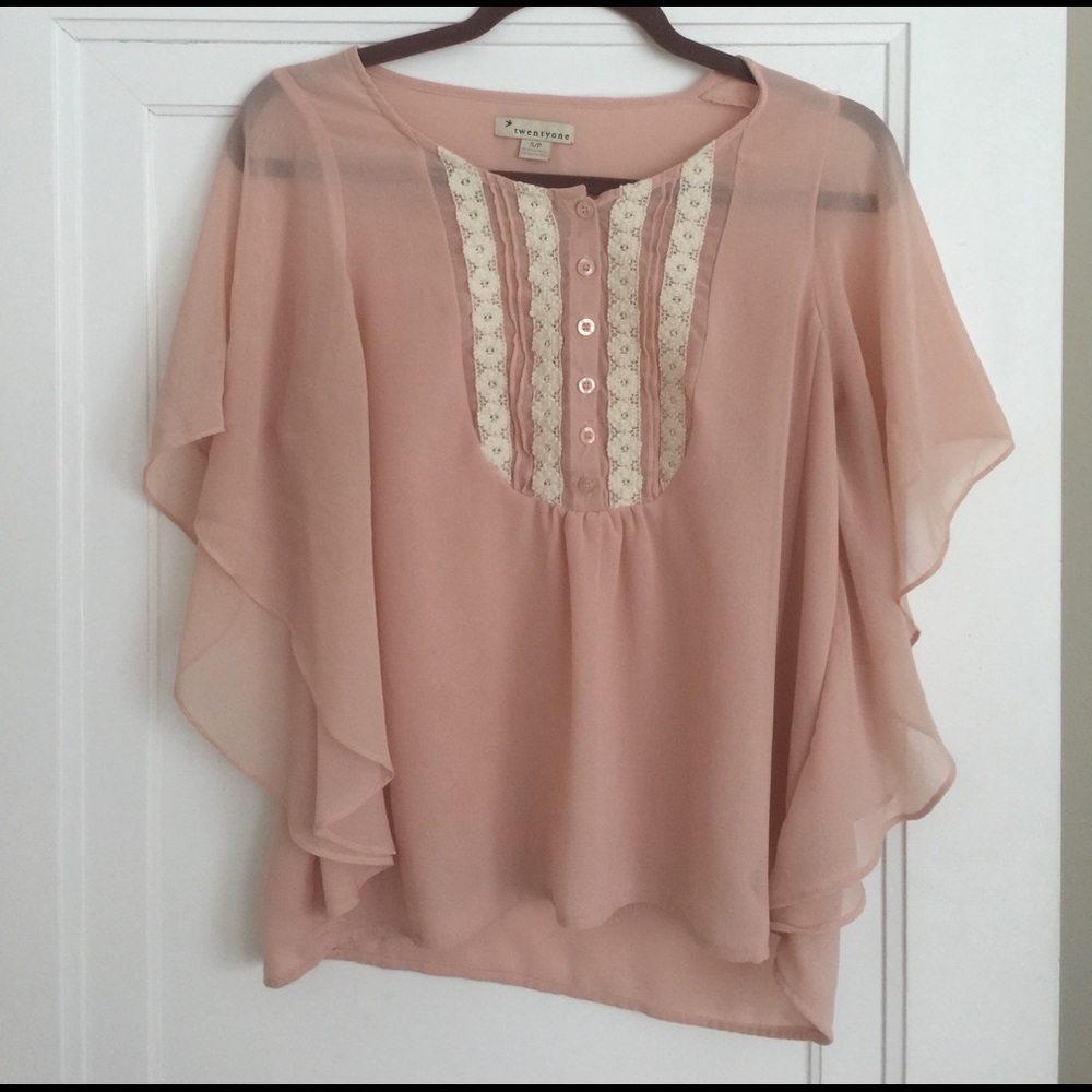 Soft petal pink, light weight shirt
