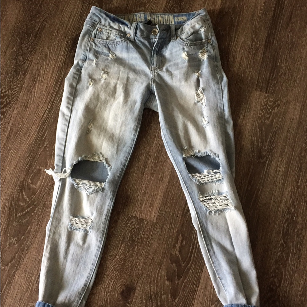 Brand new jeans. Work once. Don't fit me