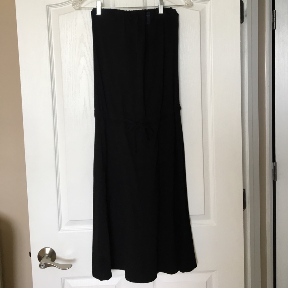 James Perse strapless tie waist casual dress
