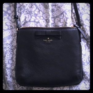 Black bow Kate spade crossbody