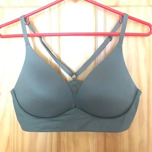 Racer back body by Victoria plunge bra