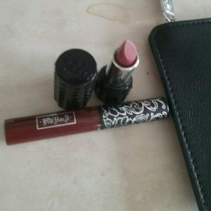 Kat von D lipstick set makeup bag vegan leather